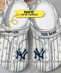 Yankees White Navycrocs Gift
