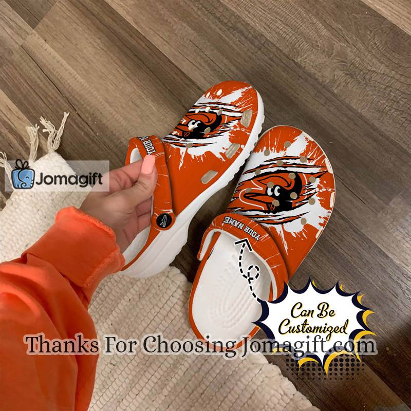 Personalized Baltimore Orioles Ripped Claw Crocs Gift 1