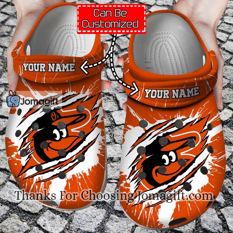 Personalized Baltimore Orioles Ripped Claw Crocs Gift 2