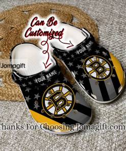 Personalized Boston Bruins Star Flag Crocs Gift 1