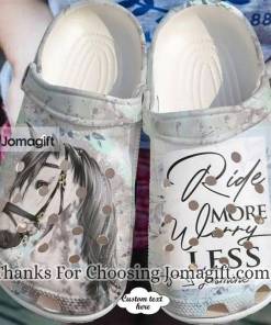 [Best] Personalized Horse Ride More Worry Less Crocs Gift