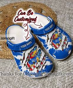 Personalized Kansas Jayhawks Ripped American Flag Crocs Gift