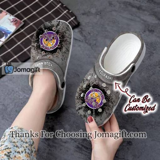 Personalized Lakers Chain Breaking Wall Crocs Gift