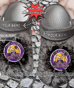 Personalized Lakers Chain Breaking Wall Crocs Gift 2