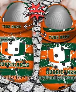 Personalized Miami Hurricanes Crocs Gift