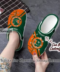 Personalized Miami Hurricanes Crocs Shoes Gift 1