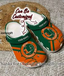 Personalized Miami Hurricanes Crocs Shoes Gift