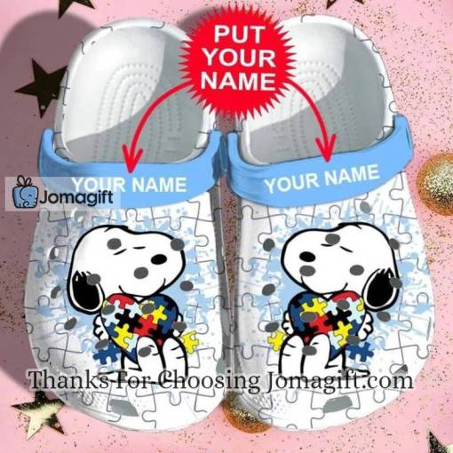 Personalized Snoopy Autism Crocs Gift