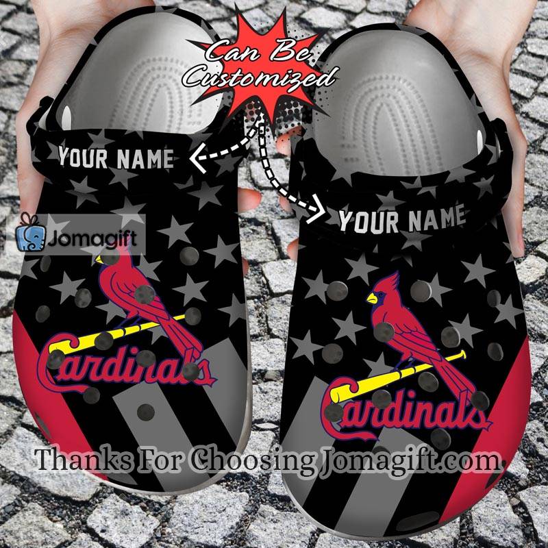 Personalized St Louis Cardinals Star Flag Crocs Gift 2