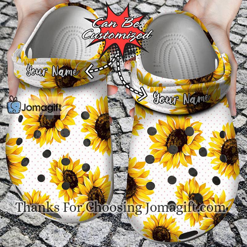 Personalized Sunflower Crocs Gift 1 Jomagift