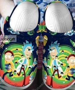 Rick And Morty Pattern Movie Character Crocs Gift