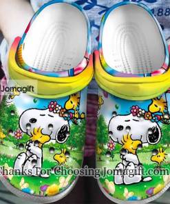 Snoopy Flower &Amp Grass Pattern Crocs Gift