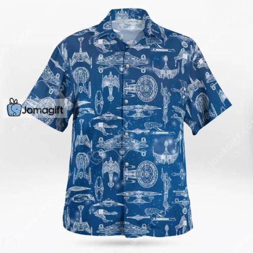 Star Trek Hawaiian Shirt Starship Gift