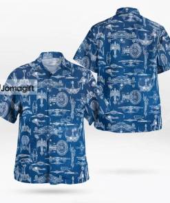 Star Trek Hawaiian Shirt Starship Gift