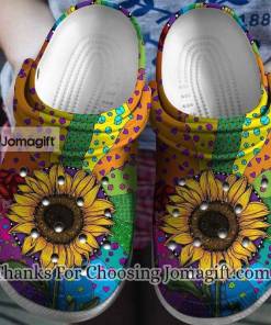 Sunflower Hippie Crocs Gift 1