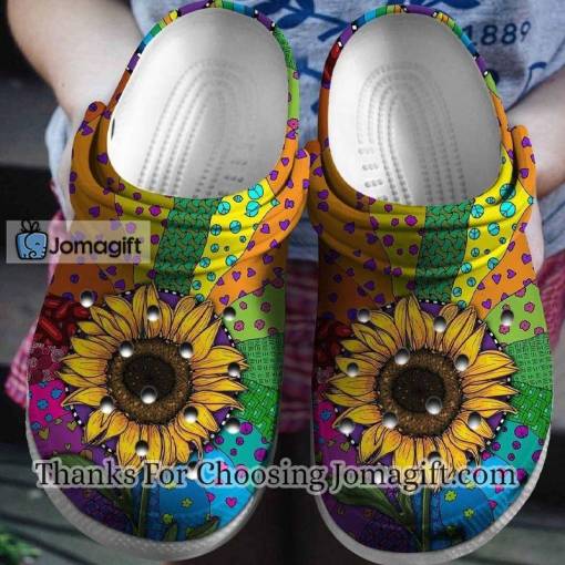 Sunflower Hippie Crocs Gift