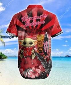 [AWESOME] Wisconsin Badgers Hawaiian Shirt  Gift