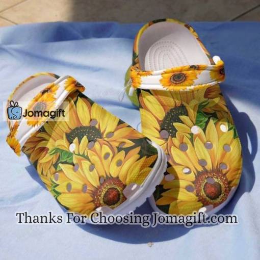 Womens Sunflower Crocs Gift