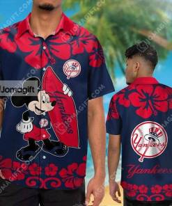 Yankees Hawaiian Shirt Mickey Mouse Gift