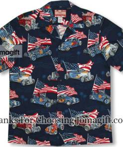 4Th Of July Flamingo Hawaiian Shirts Gift