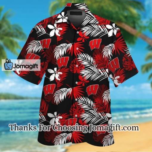 [AWESOME] Ncaa Wisconsin Badgers Hawaiian Shirt  Gift