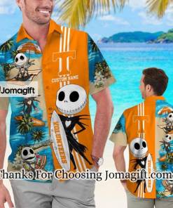 AWESOME Tennessee Volunteers Jack Skellington Name Personalized Hawaiian Shirt Gift 1