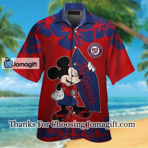 [AWESOME] Washington Nationals Mickey Mouse Hawaiian Shirt Gift