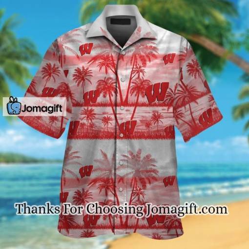 [AWESOME] Wisconsin Badgers Hawaiian Shirt  Gift