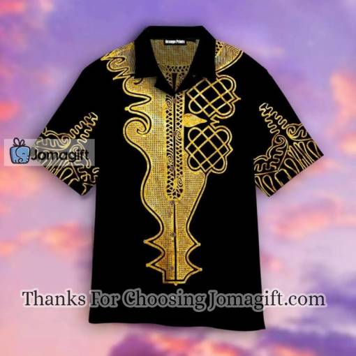 African Golden Dashiki Hawaiian Shirt