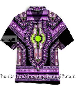 African Purple Dashiki Aloha Hawaiian Shirts