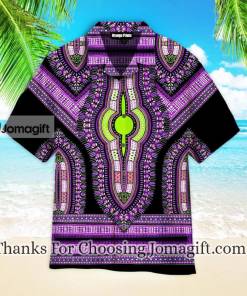 African Purple Dashiki Aloha Hawaiian Shirts