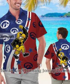 Amazing Iowa Hawkeyes American Flag Personalized Hawaiian Shirt For Men And Women