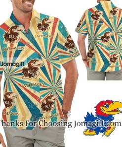 Amazing Kansas Jayhawks Retro Vintage Style Hawaiian Shirt For Men And Women