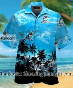 [Amazing] Miami Marlins Hawaiian Shirt Gift