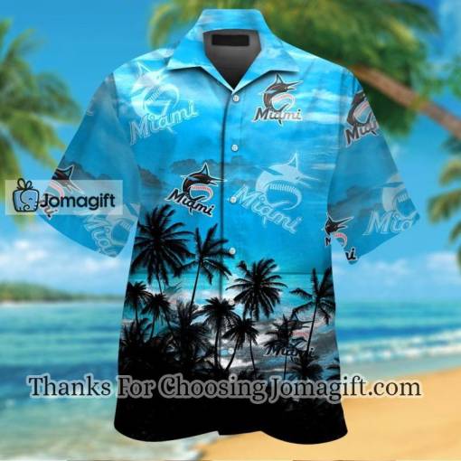 [Amazing] Miami Marlins Hawaiian Shirt Gift