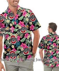 Amazing Ohio State Buckeyes Hibiscus Hawaiian Shirt And Gift