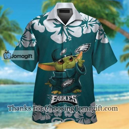 [Amazing] Philadelphia Eagles Baby Yoda Hawaiian Shirt Gift