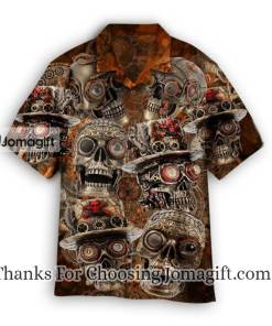 Amazing Steampunk Skull Hawaiian Shirt 1