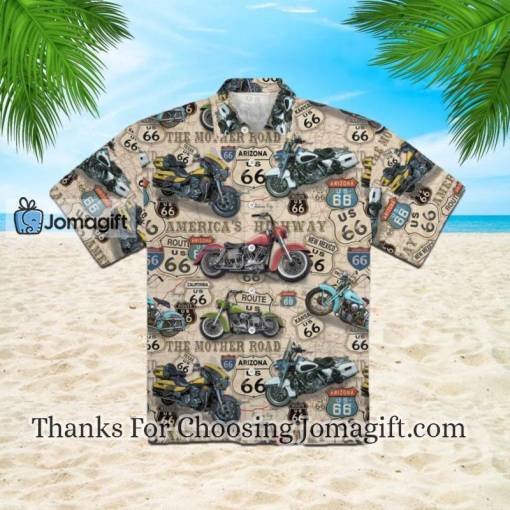 Amazing Vintage Motorcycles On Route Hawaiian Shirt