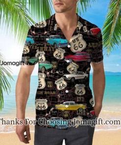 Amazing Vintage Muscle Car On Route Hawaiian Shirt 1
