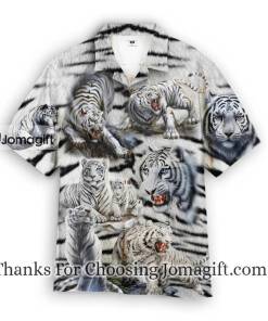 Amazing White Tiger Hawaiian Shirt 1