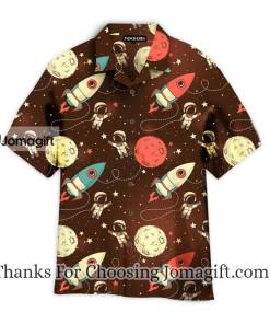 Astronaut Planet Galaxy Hawaiian Shirt 1
