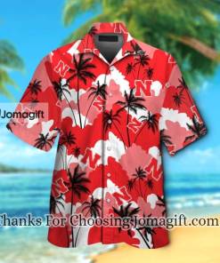 [Special Edition] NCAA Nebraska Cornhuskers Custom Name American Flag Hawaiian Shirt Gift