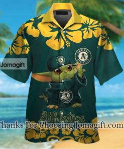 Available Now Oakland Athletics Baby Yoda Hawaiian Shirt Gift