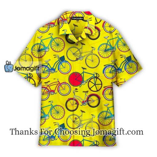 Awesome Bicycle On Summer Hawaiian Shirt