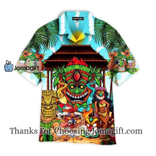 Awesome Colorful Tiki Bar Hawaiian Shirt