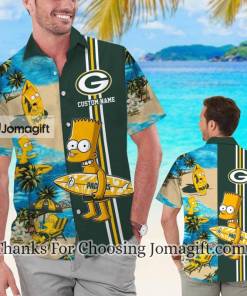 [Awesome] Green Bay Packers Simpsons Personalized Hawaiian Shirt For Men And Women