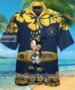 Awesome Milwaukee Brewers Minnie Mouse Hawaiian Shirt Gift