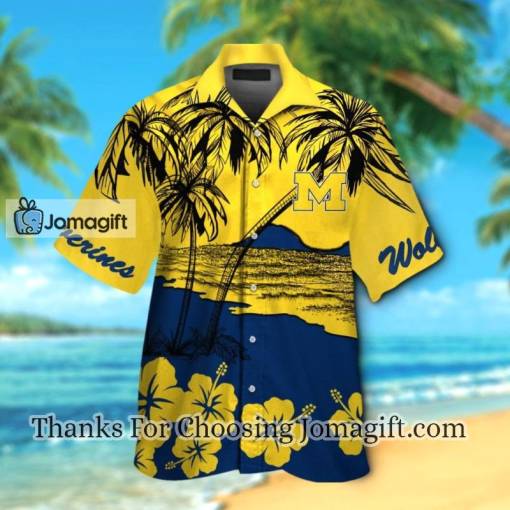 [Awesome] Ncaa Michigan Wolverines Hawaiian Shirt Gift