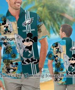 Awesome Philadelphia Eagles Mickey Personalized Hawaiian Shirt Gift